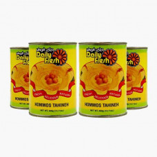 DAILY FRESH HOMMOS TAHINA 4X400GM هموس بالطحينة دايلي فراش 4×400جرام