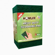 HOMLEE HEAVY-DUTY SCOURING PAD 9'S KCP 1975 هوملي اسفنجة تنظيف البقع  الصلبة  9 حبات 