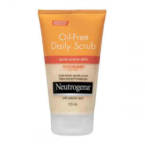 NEUTROGENA OIL FREE AW G/F SCURB 125ML نايتروجينا مقشر الوجة لحب الشباب بخلاصة العنب 150 