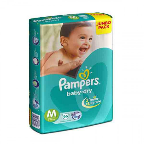 PAMPERS SAF S1 NB 66 JP بامبرز حفاضات الاطفال حجم1 -66 حبة 