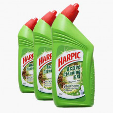 HARPIC LIQUID MOUNTAIN PINE 750ML 2+1 FREE OFFER منظف المراحيض 3*750مل