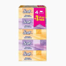 SCOTT PLUS FACIAL TISSUE 120PULLS - 4+1FREE مناديل سكوت بلس 120 حبة*5 علب 