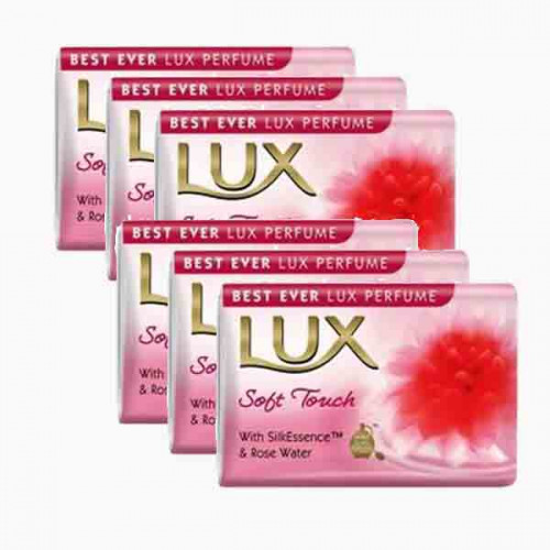 LUX BAR SOFT TOUCH 5+1 GF-FLBM 120GM صابون لوكس ناعم الملمس 120جرام