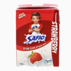 SAFIO UHT MINI STRAWBERRY MILK 125ML حليب فراولة يوح تي صافيو 125مل