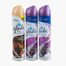 GLADE AIR FRESHNER AST 300ML 2+1  PCS معطر جو 3حبه