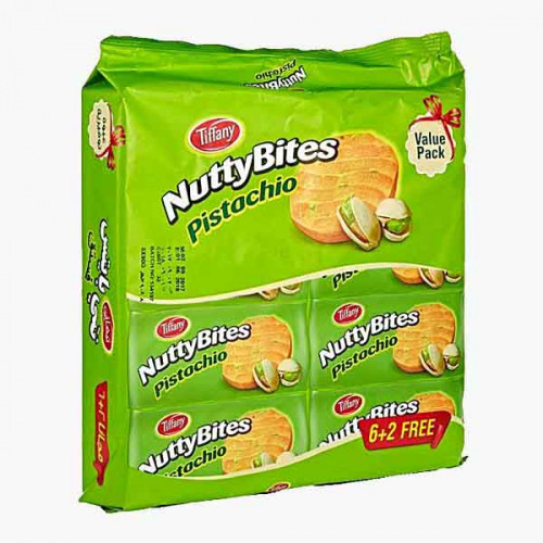 TIFFANY BITES PISTACHIO 8X81 GM VALUE PACK تيفاني بايتس 8×90جرام