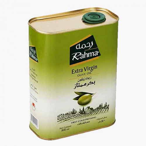 RAHMA EXTRA VIRGIN OLIVE OIL TIN 800ML زيت زيتون يكسترا رحمة 800مل