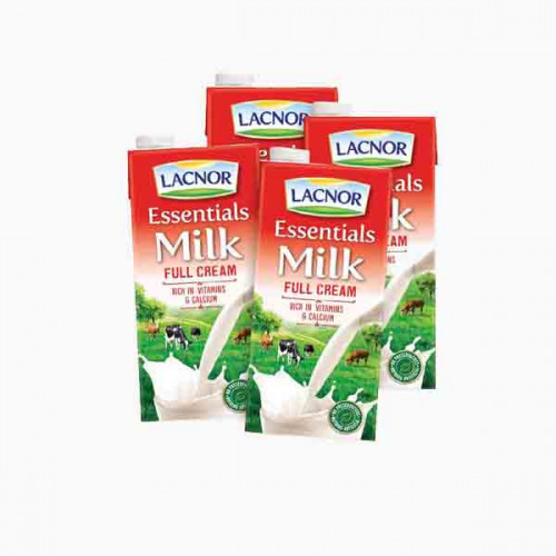 LACNOR HALF CREAM MILK 4X1LTR حليب كريم قليل لاكنور 4×1لتر