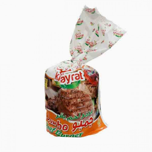 KHAYRAT BEEF BURGER JUMBO 1KG برجر اللحم جامبو 1كيلو