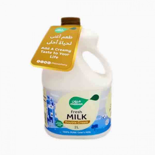 MAZOON MILK DOUBLE CREAM 2LTR حليب مازون كريم مزدوج 2 لتر