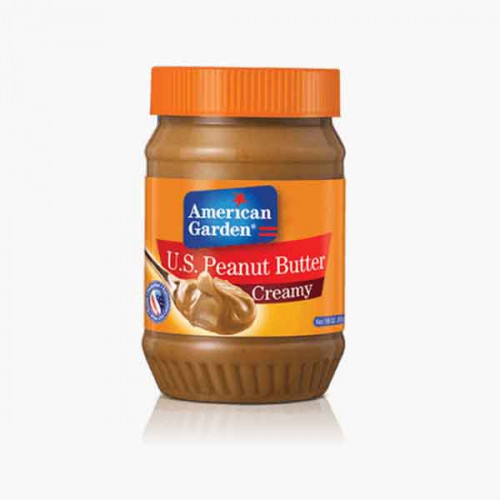 AMERICAN GARDEN PEANUT BUTTER CREAMY 12 OZ زبدة فول سوداني امريكان جاردن 