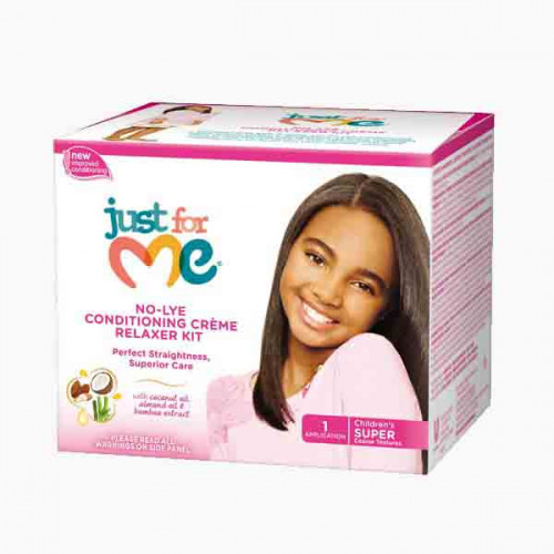 JUST FOR ME NON LYE CONDITIONING CREAM KIT مجموعة تمليس الشعر جست فور مي 