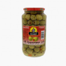 FIGARO STUFFED OLIVE GREEN 575GM زيتون اخضر فيجارو 575جرام