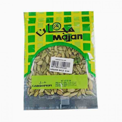 MAJAN CARDAMOM WHOLE 50GM 0