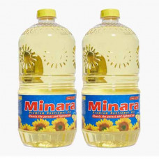 MINARA PURE SUNFLOWER OIL 2X3LTR زيت نقي دوار الشمس مينارا 2×3لتر