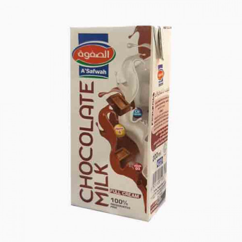 AL SAFAWAH UHT FLAVOURED MILK (CHOCOLATE) 200 ML الصفوة حليب الشكولاتة