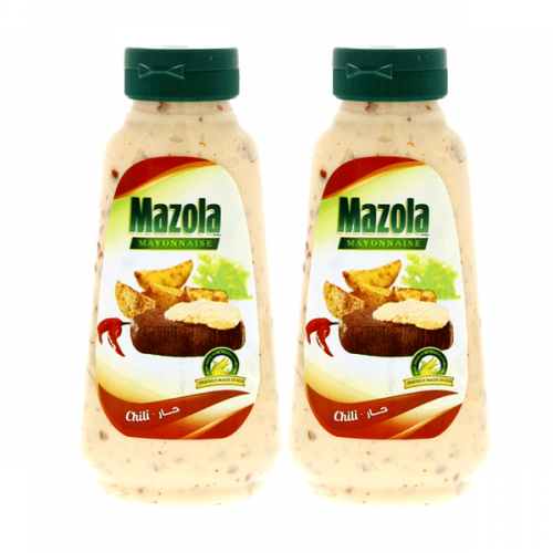 MAZOLA MAYONNAISE CHILLI 2X340ML@20%OFFمازولا مايونيز  بالفلفل 2*340 جرام