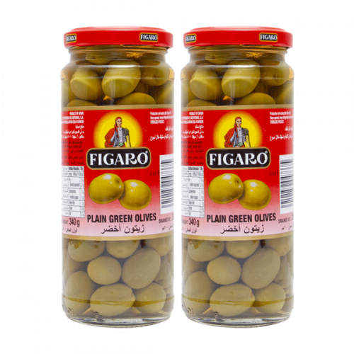 FIGARO PLAIN GREEN OLIVES 3X200GM OFFERزيتون اخضر فيغارو 3×200جرام