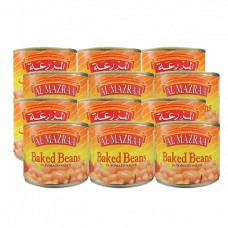 AL MAZRA BAKED BEANS 220GM 10+2فاصوليا مطبوخة المزرعة 12*220جرام