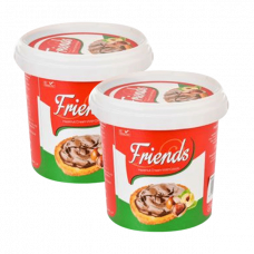 FREIENDS HAZELNUT CRM WITH COCO 2X500GMفريندز بالبندق مع2كوكو 2X500جرام